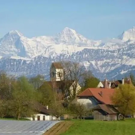 Mit Herrlicher Aussicht Auf Stockhorn Und Niesen